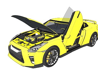超精细汽车模型 尼桑 GTR 2017